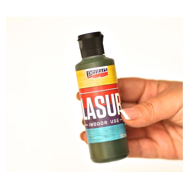 Lazur / lasur - farba wodna - kolor oliwkowy