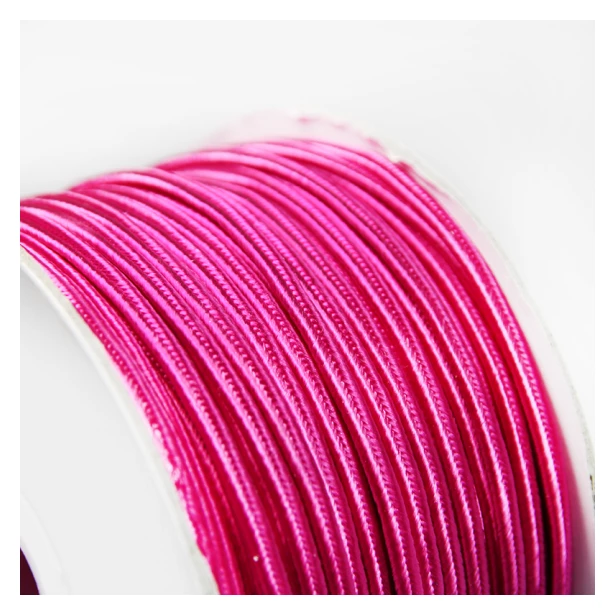 Chiński sznurek sutasz w kolorze różowym - 1m
