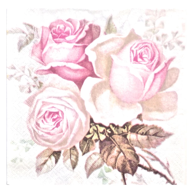 Serwetka - róże vintage