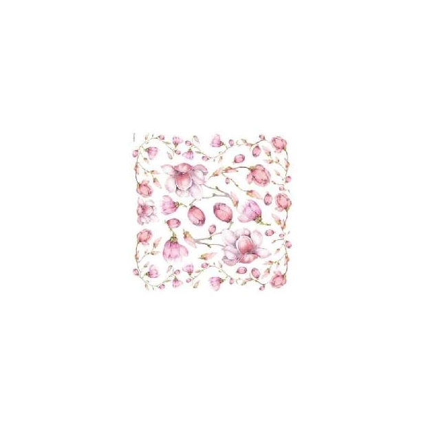 Papier ryżowy  "SERWETKA"  50x50 cm - magnolie