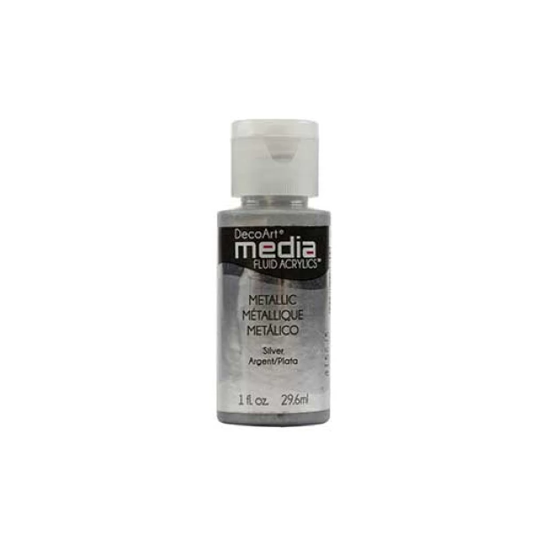 Farba akrylowa srebrna metaliczna  pigment -  29,6 ml