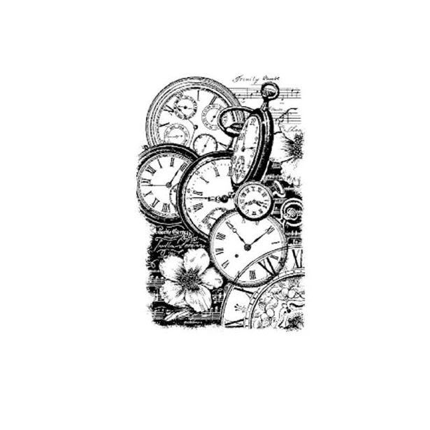 Stempel kauczukowy zegary 7x11cm