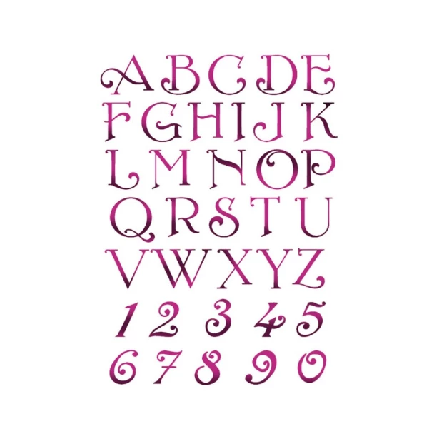 Szablon - alfabet 21x29,7cm
