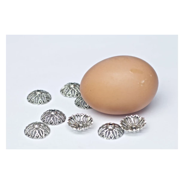 Biżuteryjne zakończenia do jajek, pisanek  20 mm - ZESTAW 10 sztuk