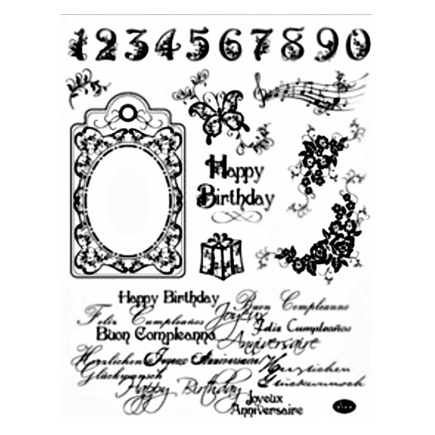 Stemple silikonowe Viva Decor - Happy Birthday/Urodziny