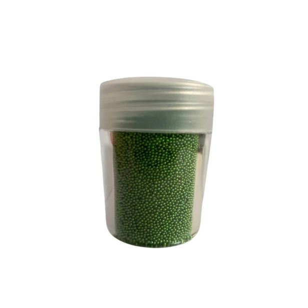 Mikrokulki szklane metalizowane jasne zielone 0,6-0,8mm - ok. 20ml
