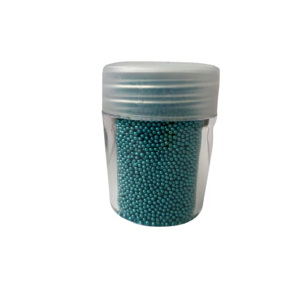 Mikrokulki niebiesko-turkusowe perłowe 1-1,5mm - ok. 20ml