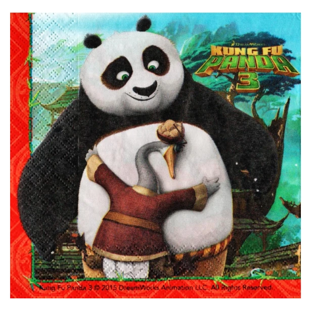 Serwetka - Kung fu Panda