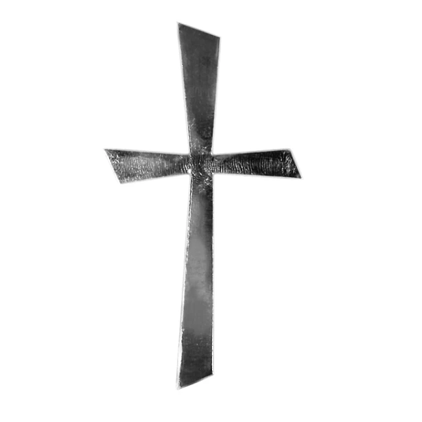 Motyw z wosku: Srebrny krzyż 10,5x5,5cm