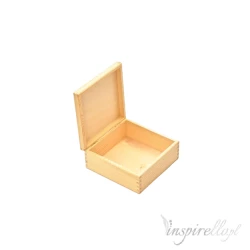 Drewniane pudełko  kwadratowe - 15x15x6cm