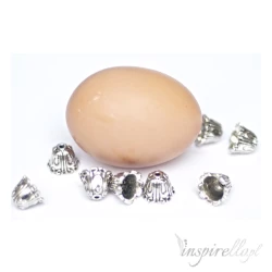 Biżuteryjne zakończenia do jajek, pisanek  - ZESTAW 10 sztuk