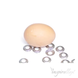 Biżuteryjne zakończenia do jajek, pisanek  18 mm - ZESTAW 6 sztuk