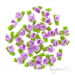 Różyczki satynowe - Lilac, 35sztuk