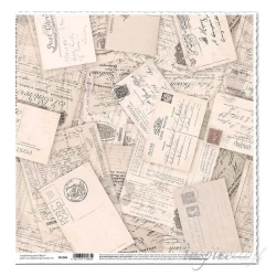 Papier scrapbooking - stare pocztówki
