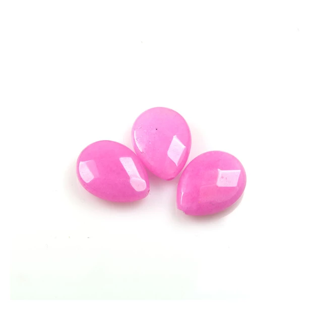 Jadeit fasetowany barwiony różowy - 1 szt