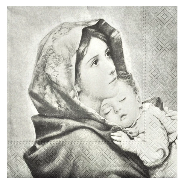 Serwetka - Matka Boska z Dzieciątkiem