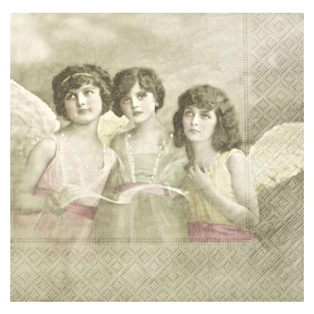 Serwetka - trzy aniołki