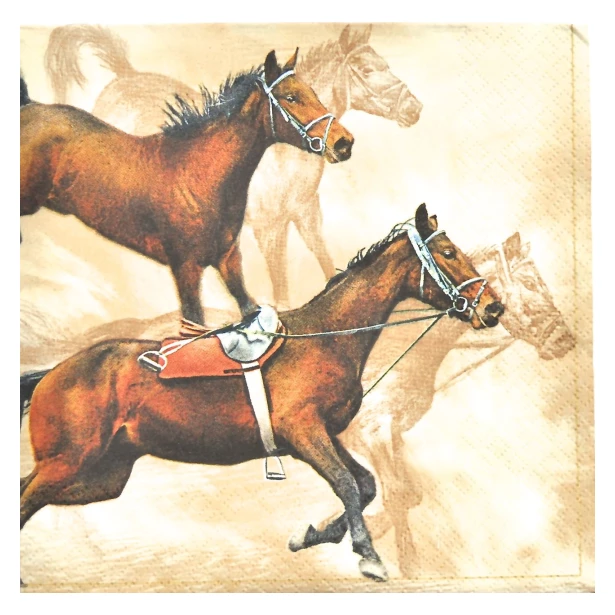 Serwetka - konie w galopie