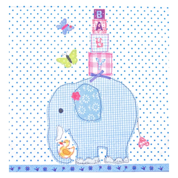 Serwetka - Słoń, słonik, dla dziecka