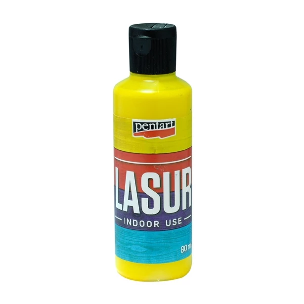 Lazur / lasur  - farba wodna - kolor żółty