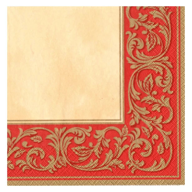 Serwetka - ornament czerwony
