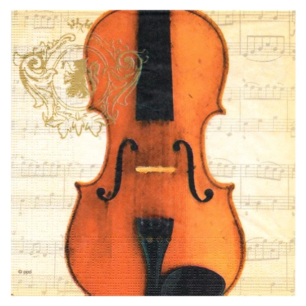 Serwetka - instrumenty muzyczne - skrzypce
