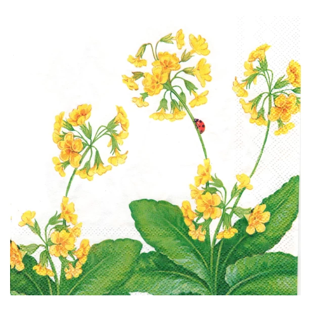 Serwetka  -  kwiaty