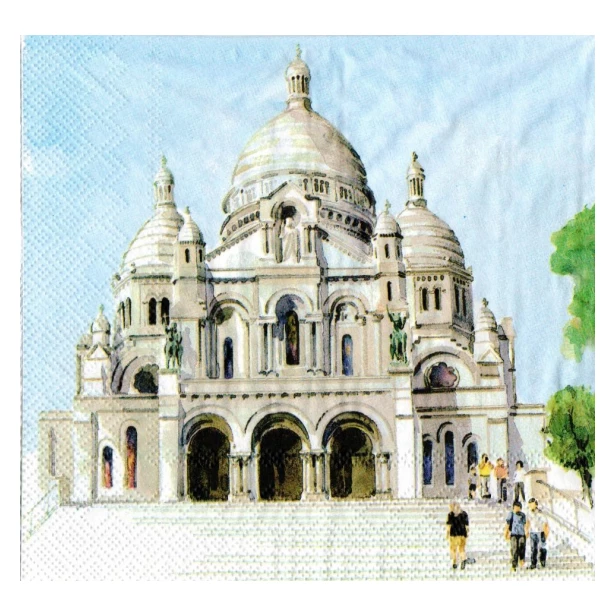 Serwetka  - Paryż oraz Katedra Notre-Dame