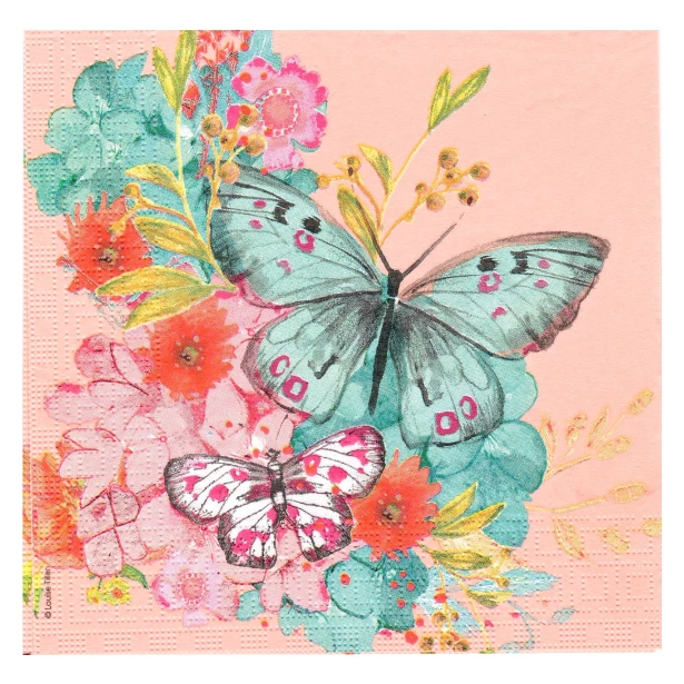 Serwetka -   kolorowe motyle