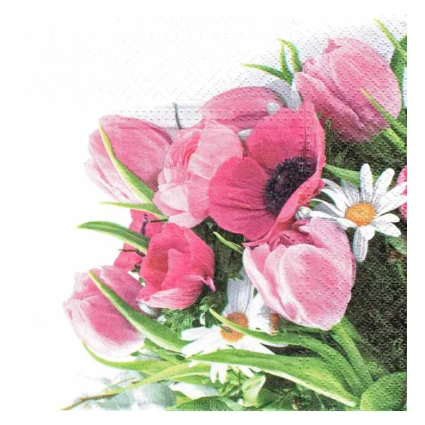 Serwetka -   kwiaty, tulipany
