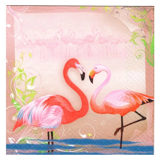 Serwetka - flamingi