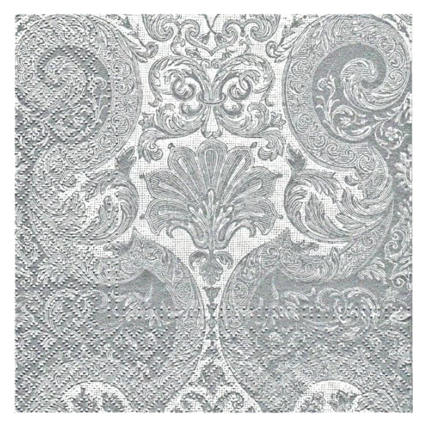 Serwetka -  ornament srebrny