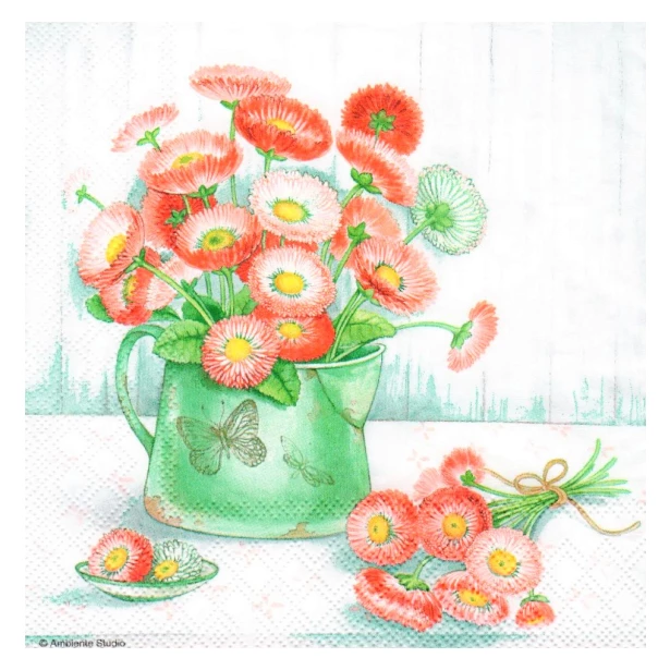 Serwetka - kwiaty