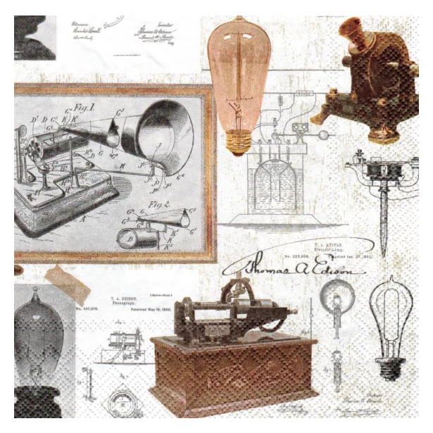 Serwetka - nauka, Thomas Edison
