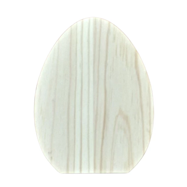 Jajko stojąca wielkanocne z drewna o grubości 2 cm wys 12 cm