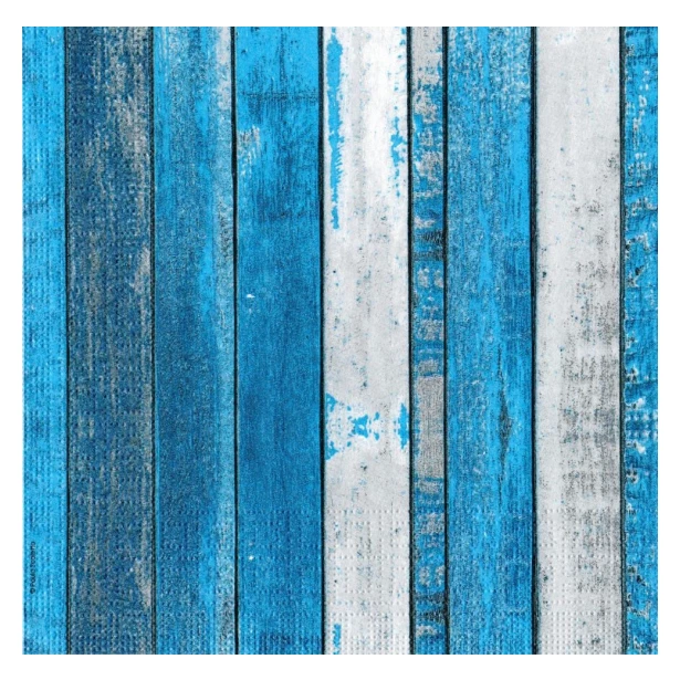 Serwetka - niebieskie deski