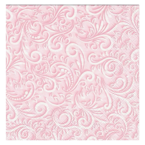 Serwetka - ornament różowy