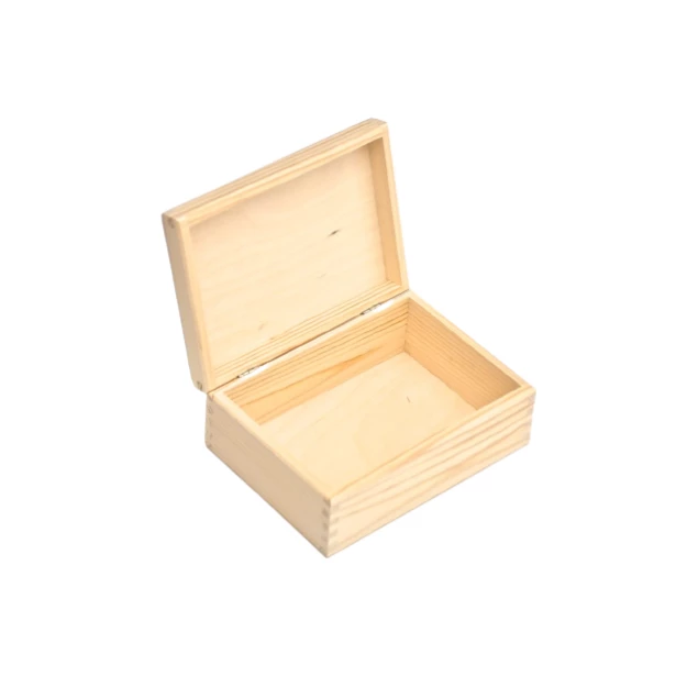 Drewniane pudełko prostokątne na zdjęcia, banknoty, kartkę