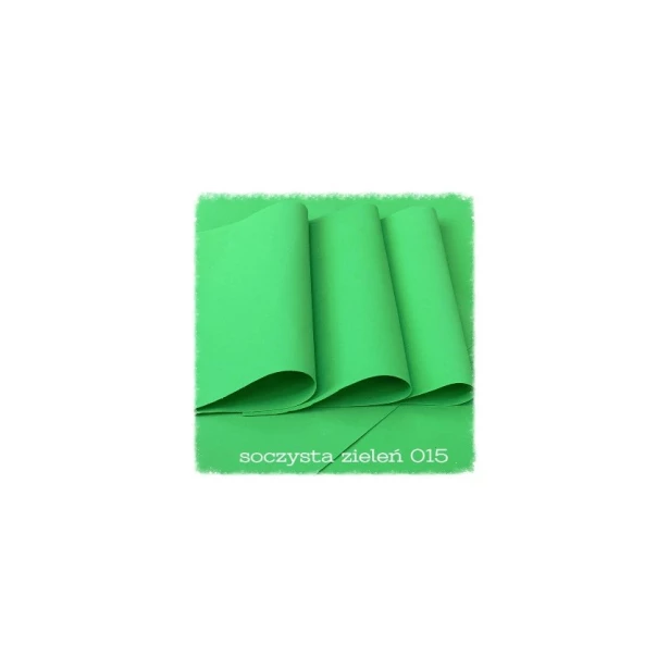 Foamiran irański - pianka 30x35 soczysta zieleń