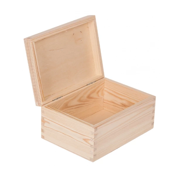 Drewniane pudełko  prostokątne - 18x16x8cm