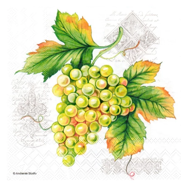 Serwetka mała - winogrona