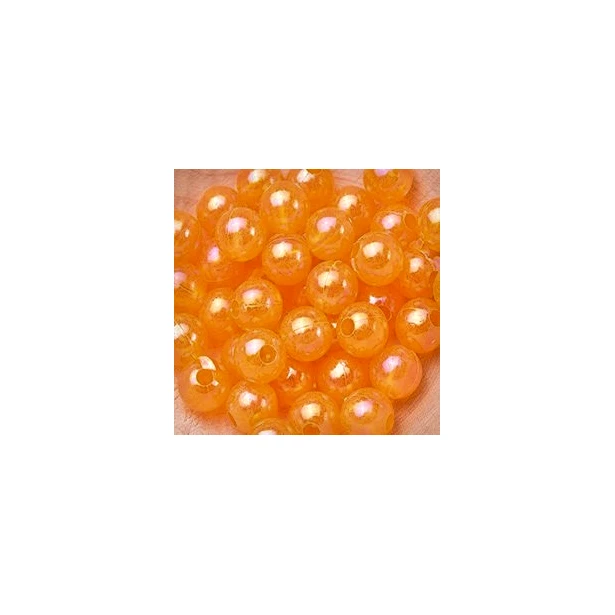 Perełki 8mm 10g Kolor Pomarańczowy