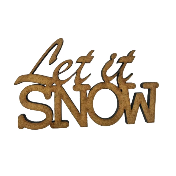 Napis Let it SNOW 7,2x4,4cm
