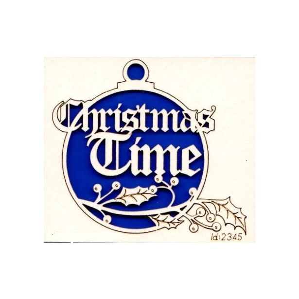Christmas Time bombka - tekturowe dekoracje