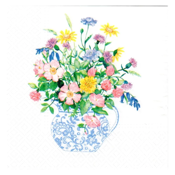 Serwetka - bukiet kwiatów
