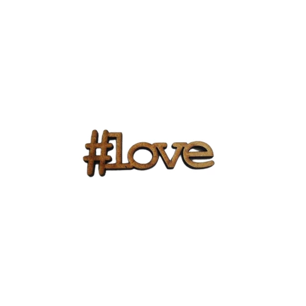 Napis #love 5,4x2cm