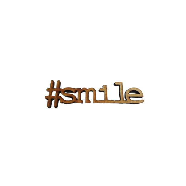 Napis #smile 7x2cm