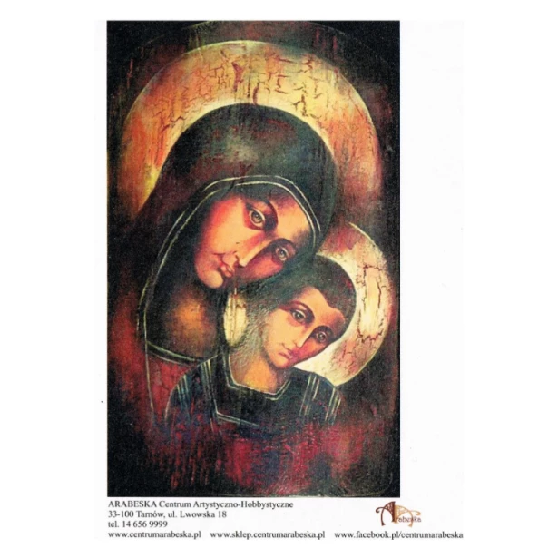 PAPIER RYŻOWY A4 - Matka Boska z Jezusem