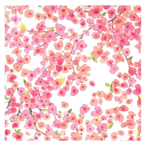 Serwetka - kwiaty wiśni