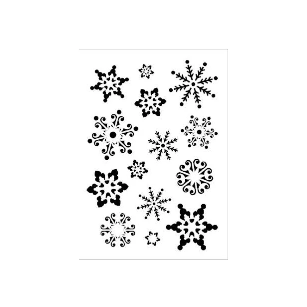Szablon A4 Snowflakes